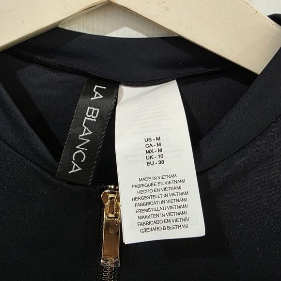 NEW La Blanca Shirred Paddlesuit One Piece Swimsuit - Picture 5 of 7